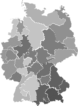 Karte der deutschen Diözesen